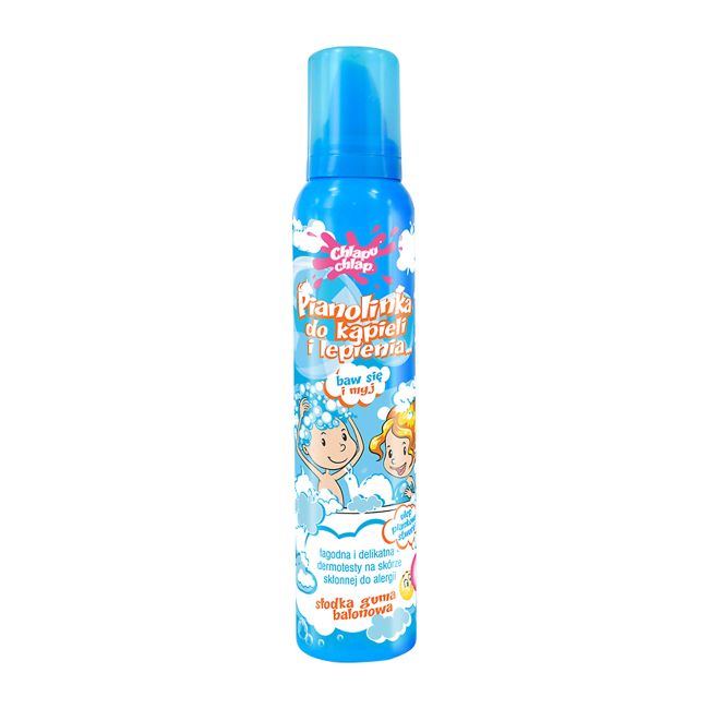 CHLAPU CHLAP SLODKA GUMA BALONOWA vaikų vonios ir žaidimų putos, 200 ml