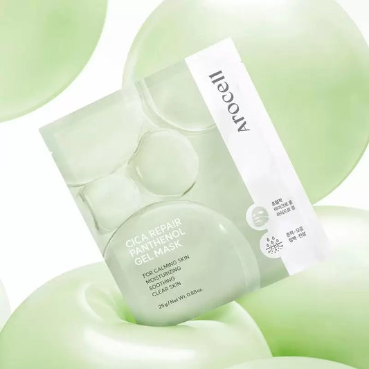 Arocell Cica Repair Panthenol Gel Mask veido kaukių rinkinys 4 vnt.