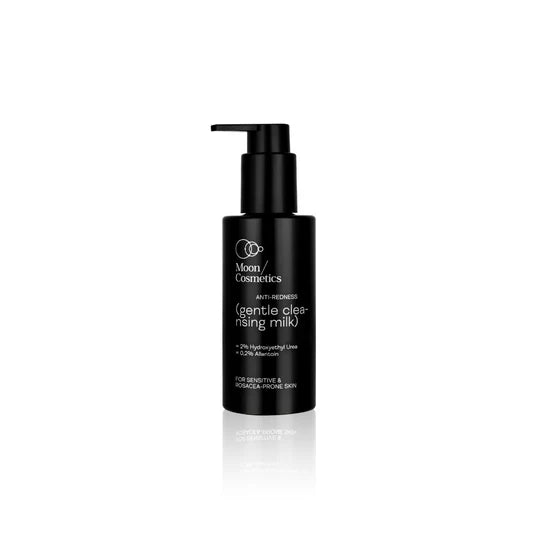 Valomasis veido pienelis nuo raudonio, 150 ml. Prausiklis jautriai ir (arba) rožinės pažeistai odai, pH 6.0-6.5.