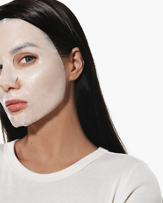 5 vnt BJN cosmetics – Giliai drėkinanti, jauninanti ir švytėjimo efektą suteikianti hidroceliuliozės veido kaukė