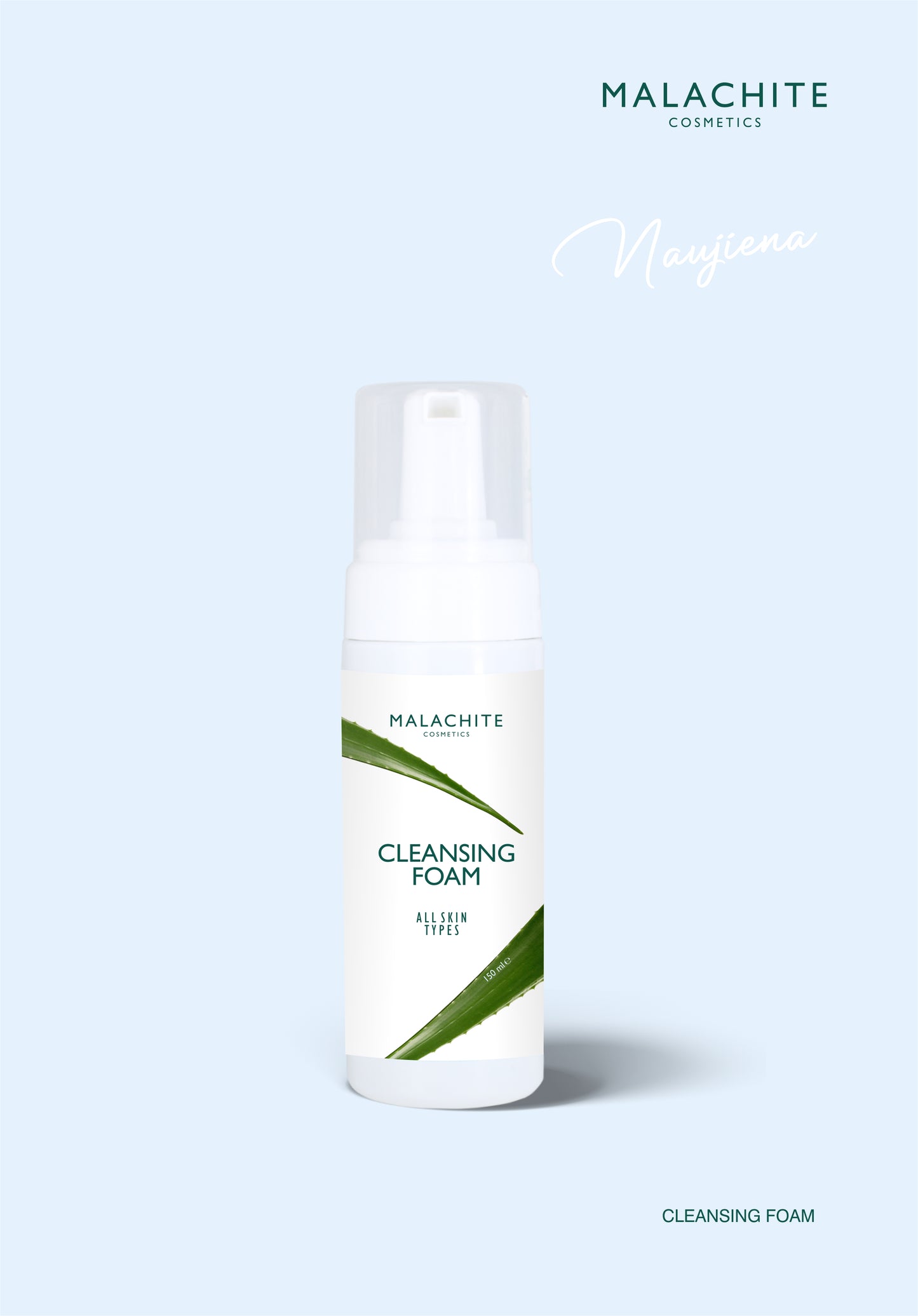 Veido prausimosi putos MALACHITE COSMETICS "All Skin Types", 150ml