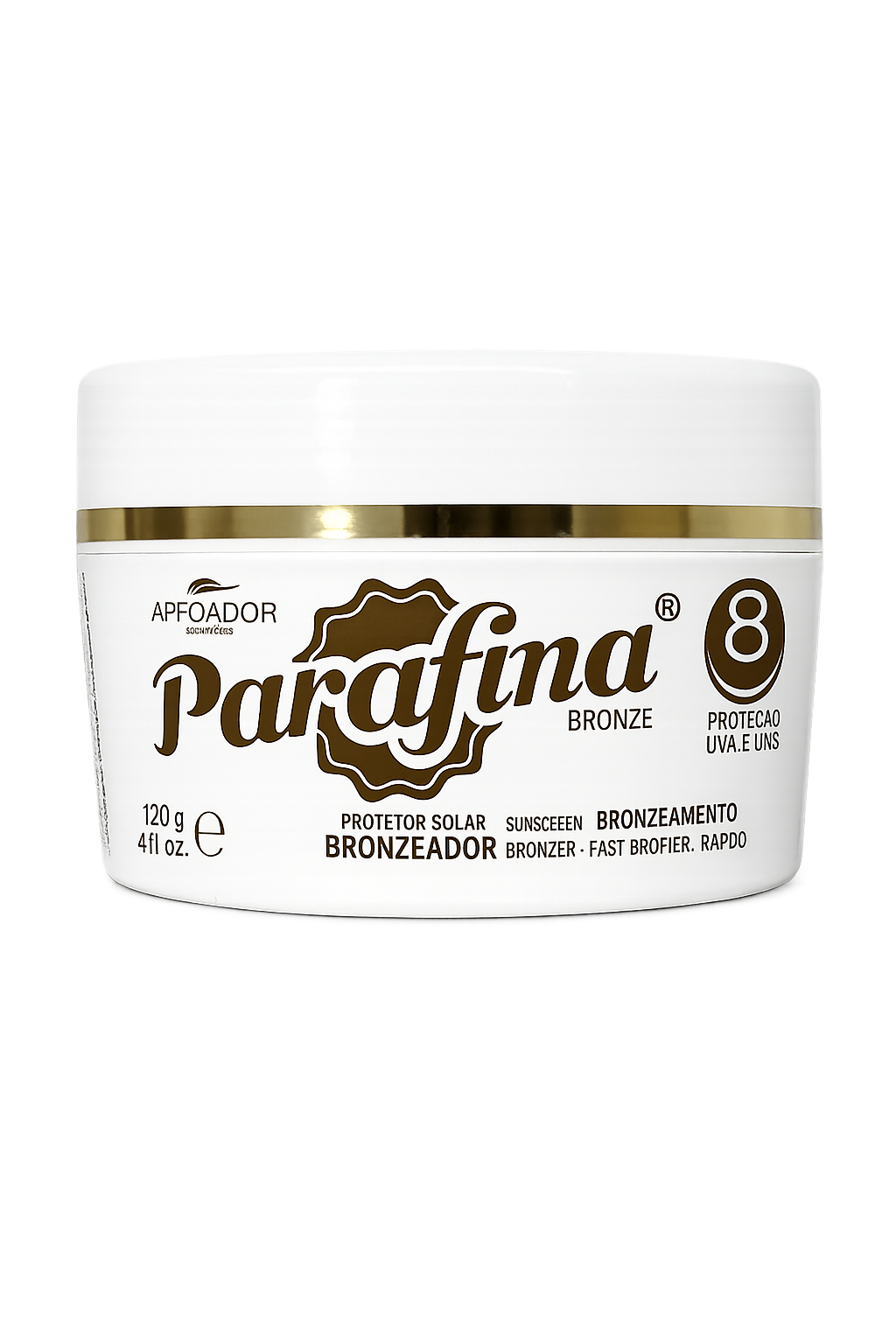 Parafina Bronze SPF 8 Greito Įdegio Kremas su Apsauga nuo Saulės