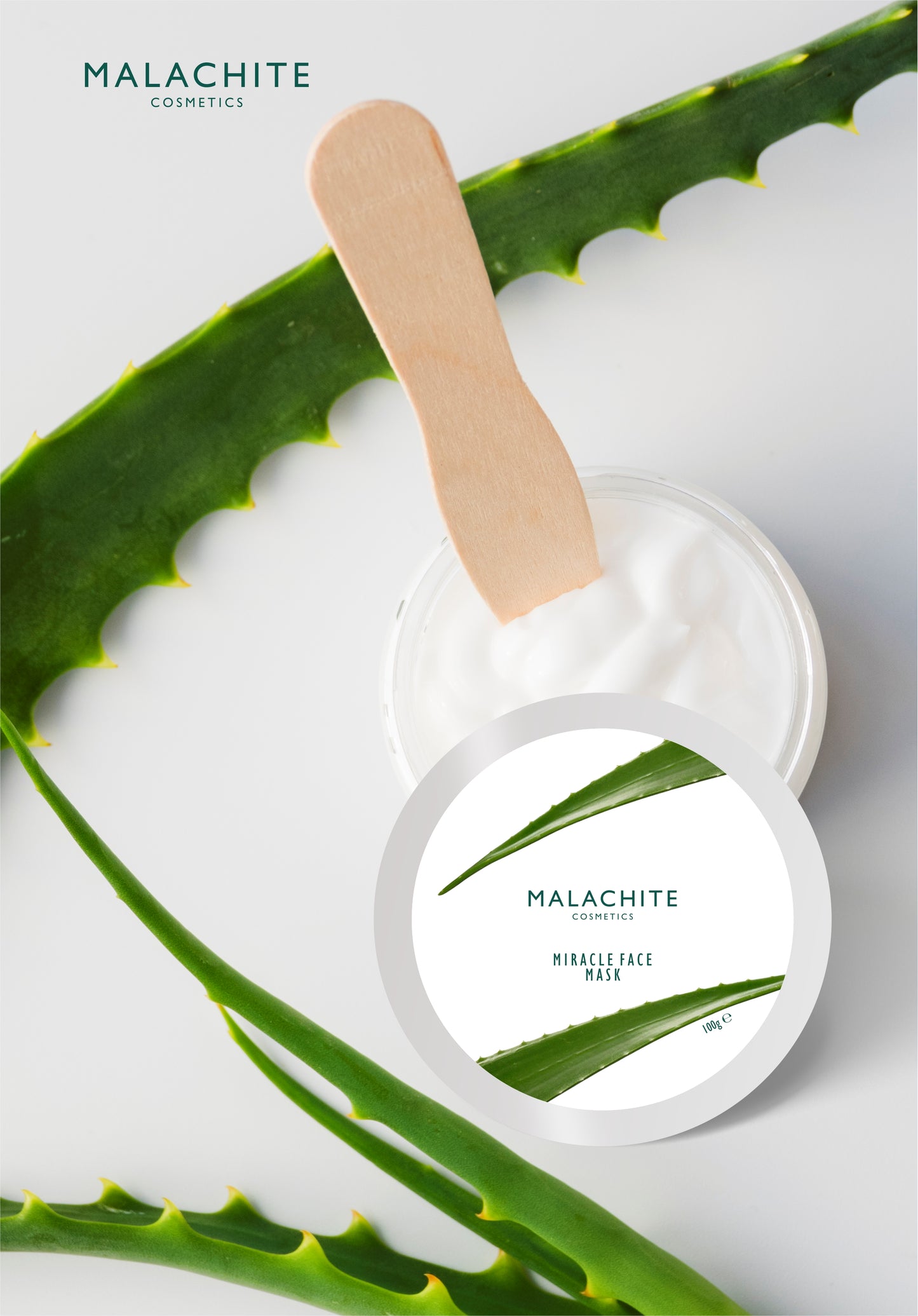 Veido kaukė MALACHITE COSMETICS "Miracle Face Mask", 100g