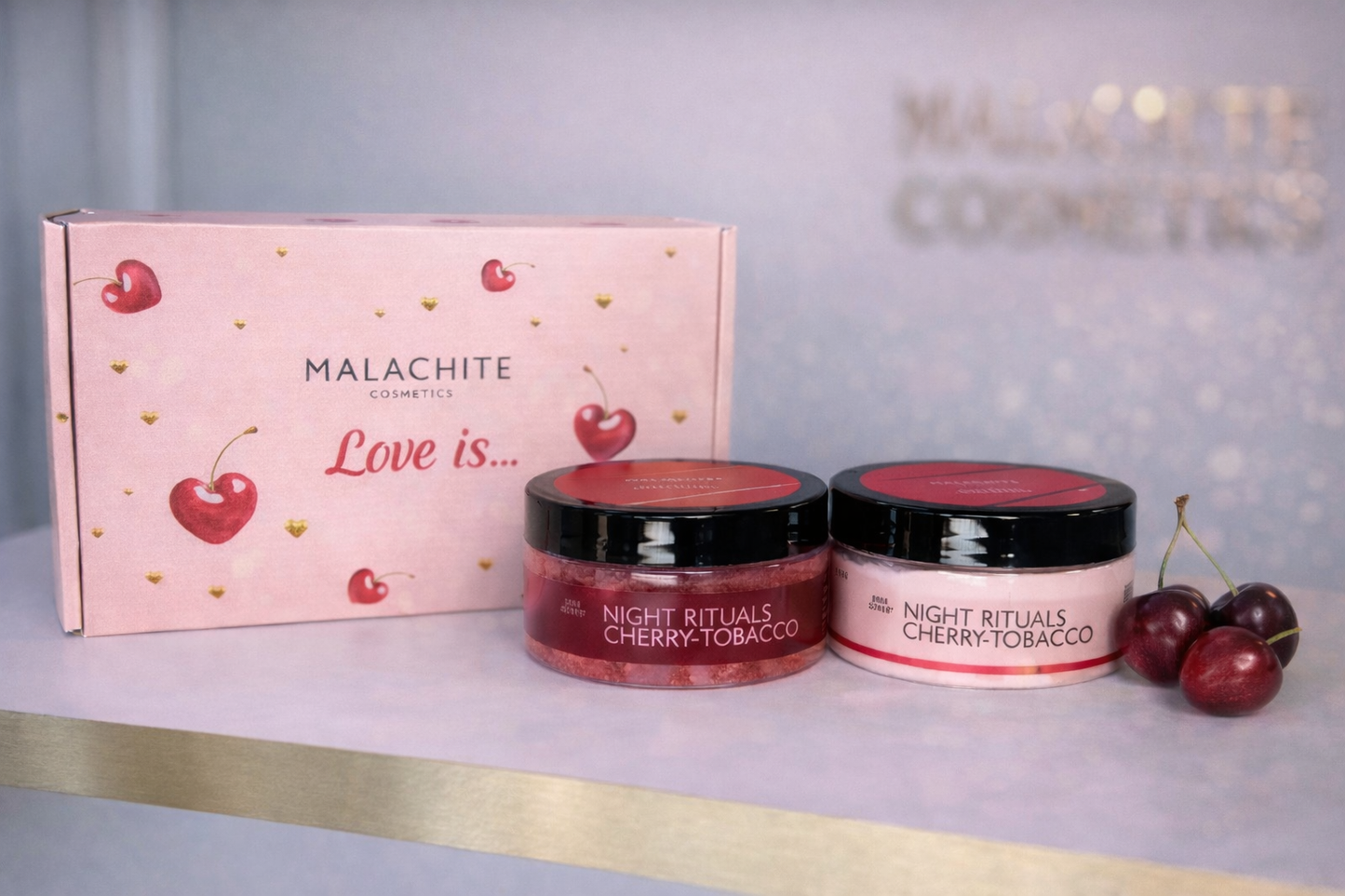 🍒 Šventinis rinkinys „Cherry Nights“