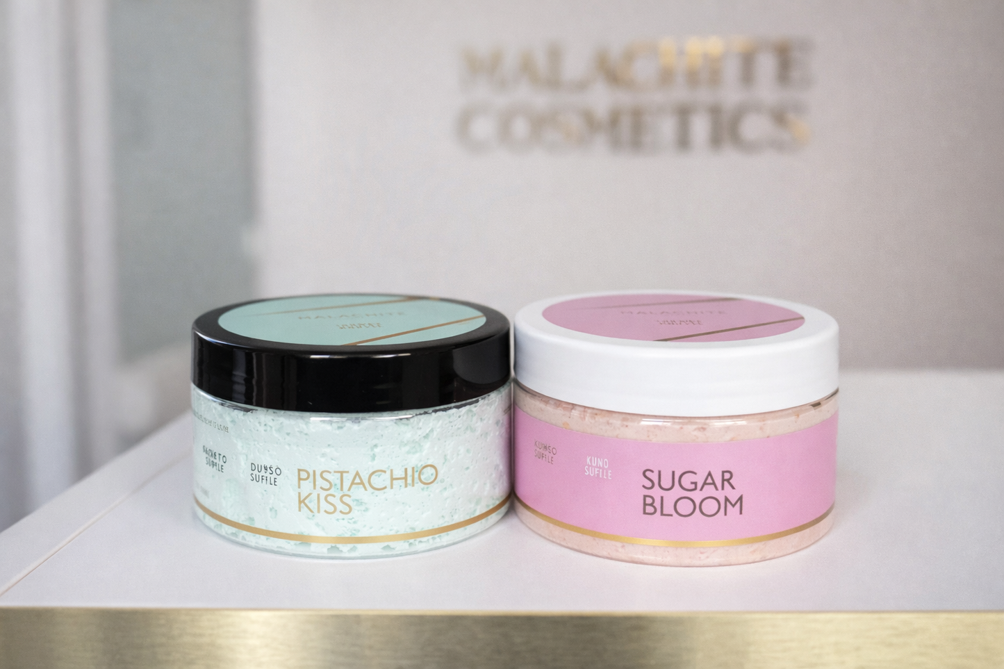 💗 Kūno priežiūros rinkinys Malachite Cosmetics PISTACHIO SWEET DUO