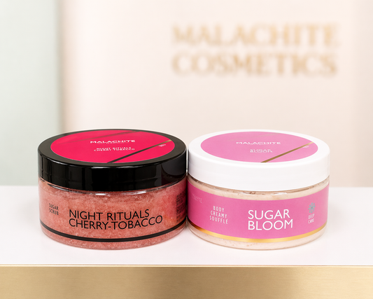 💗 Kūno priežiūros rinkinys Malachite Cosmetics CHERRY BLOOM DUO