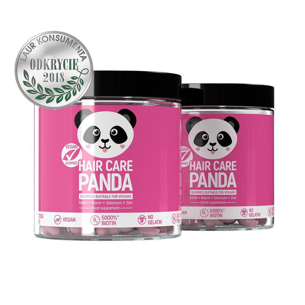 Maisto papildas plaukams HAIR CARE PANDA (guminukai) N60