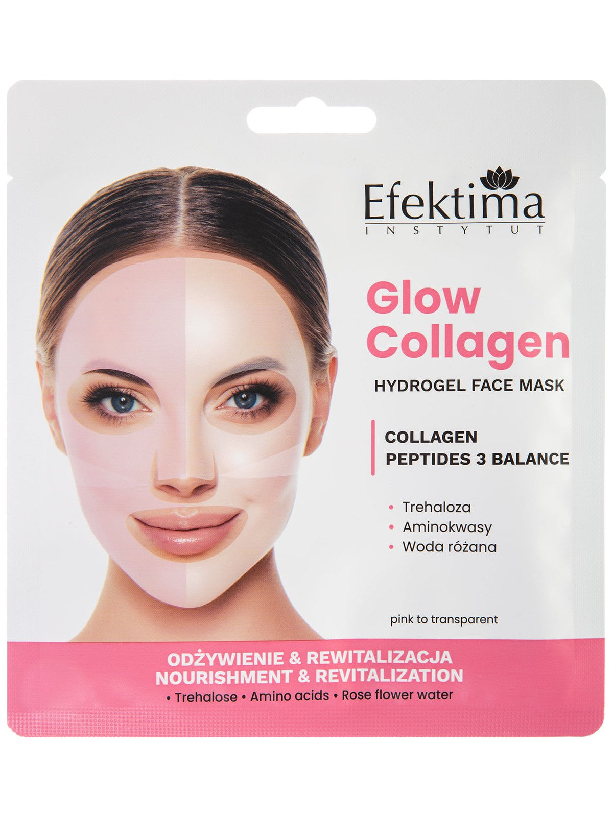 Hidrogelinė veido kaukė Glow Collagen