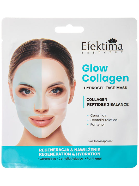 Hidrogelinė veido kaukė Glow Collagen