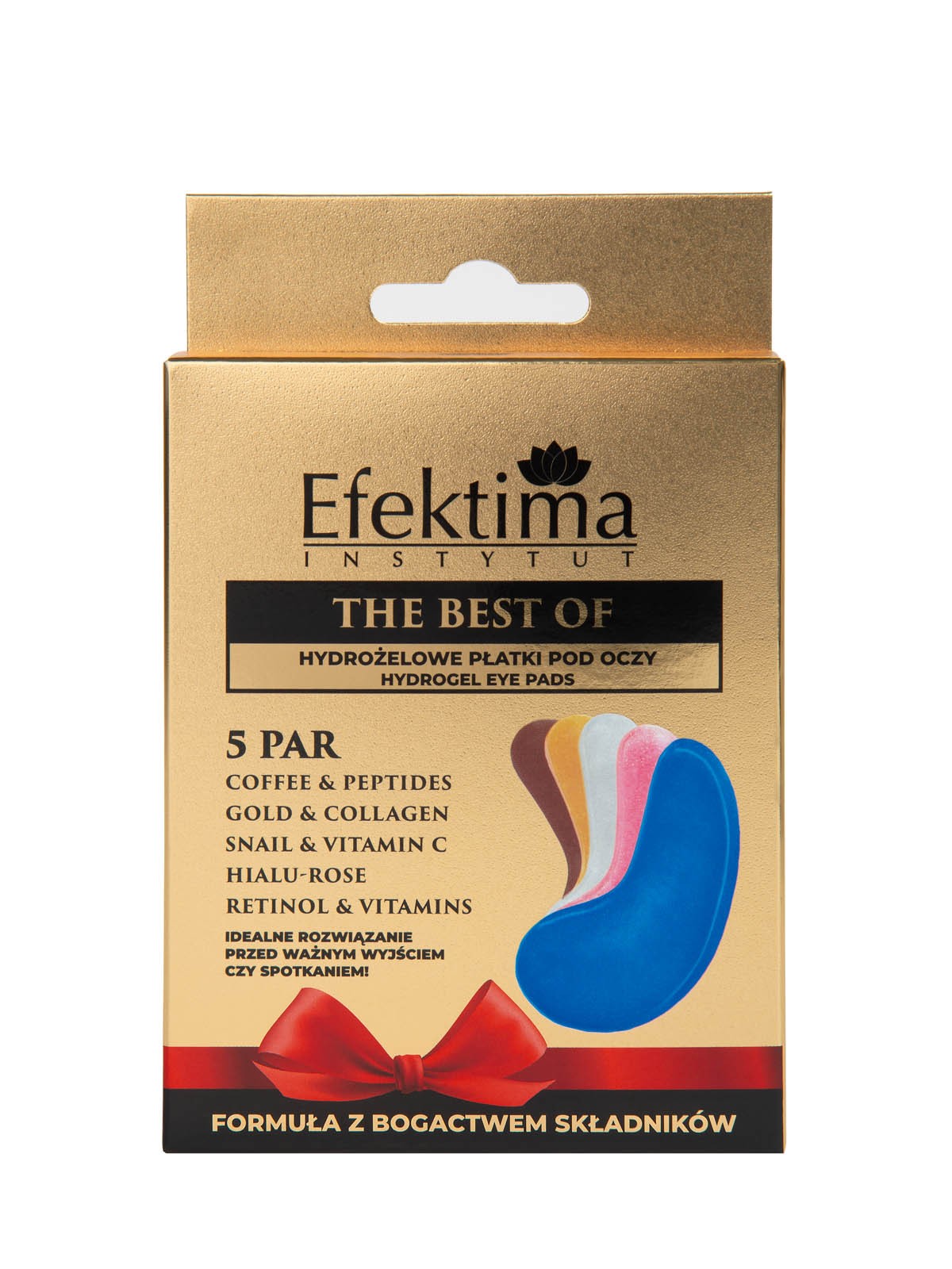 THE BEST OF HYDROGEL paakių kaukės, 5 vnt