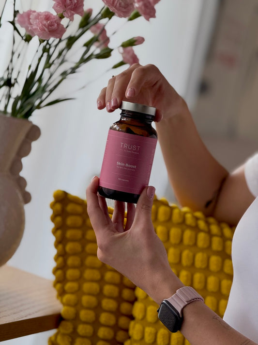 TRUST Skin Boost maisto papildų kompleksas moterims, 120 kapsulių