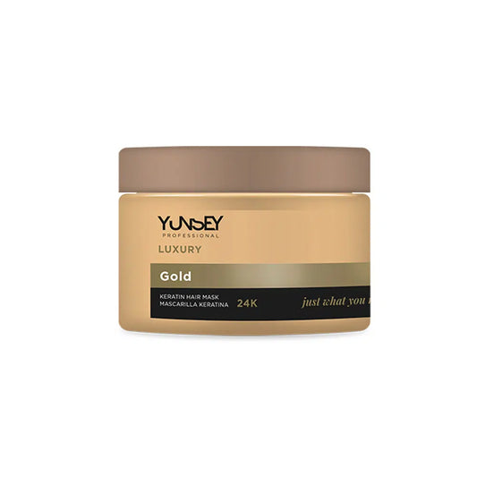 YUNSEY kaukė su 24k auksu ir keratinu LUXURY MASK 24K GOLD KERATINE, 500 ml