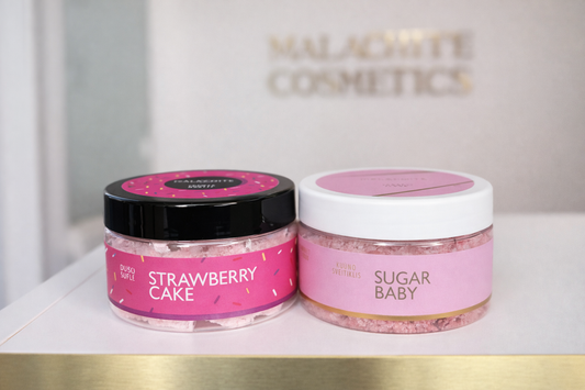 💗 Kūno priežiūros rinkinys Malachite Cosmetics STRAWBERRY DUO