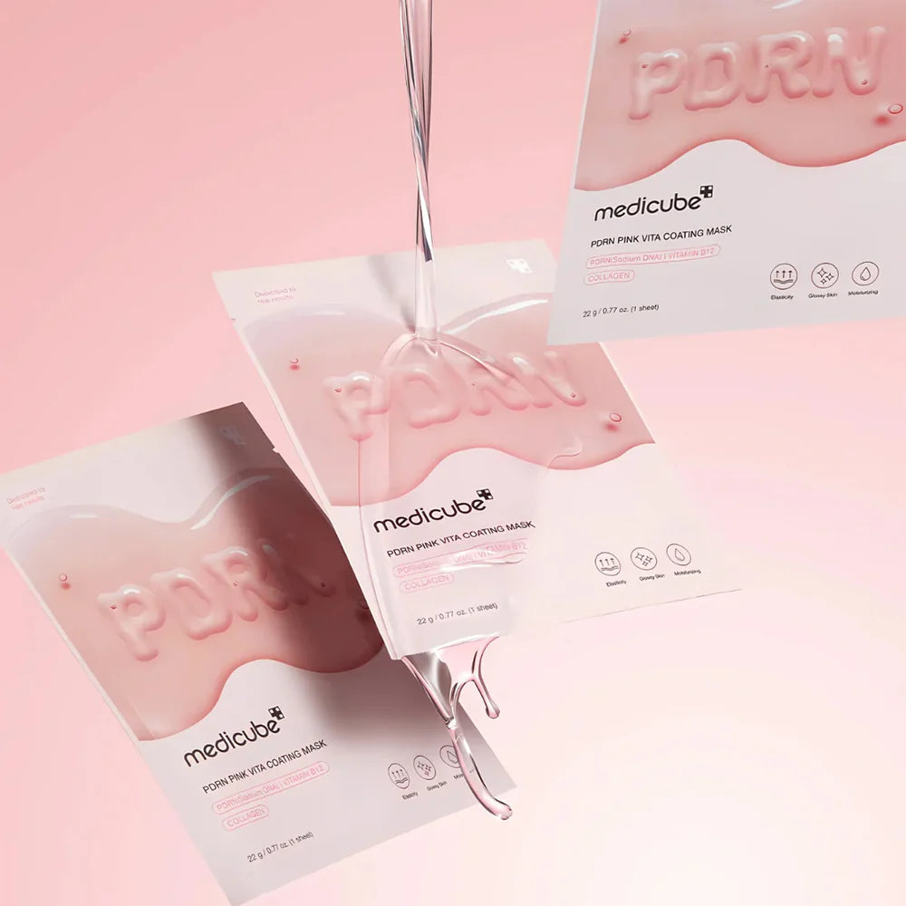 MEDICUBE PDRN Pink Vita Coating Mask - veido kaukė