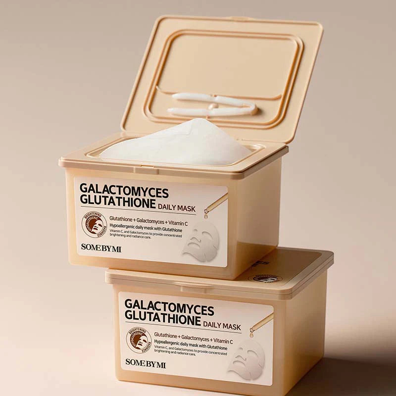 SOME BY MI Galactomyces Glutathione Daily Mask 30pc lakštinės veido kaukės