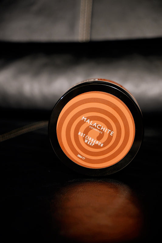 Labai karštas įvyniojimo kremas kūnui MALACHITE COSMETICS "Hot Cinnamon", 200ml