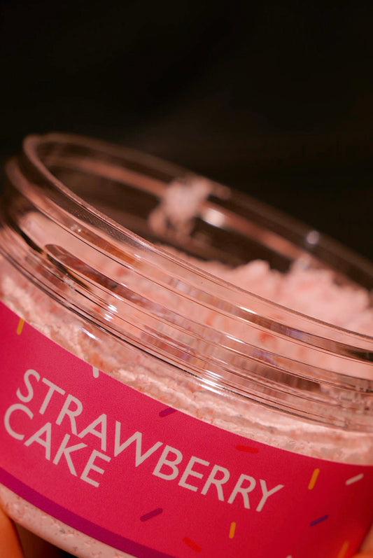 Dušo suflė “STRAWBERRY CAKE” MALACHITE COSMETICS, 150 g