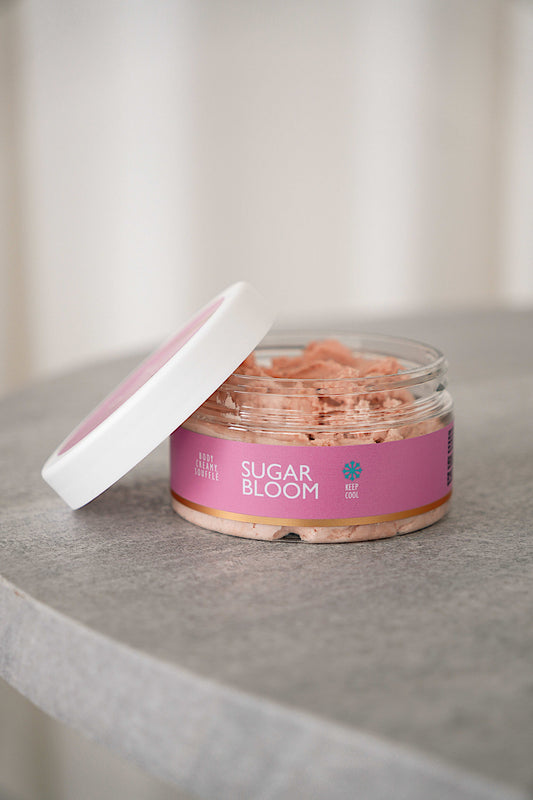 Švytintis kūno suflė-sviestas Malachite Cosmetics Sugar Bloom, 150 g