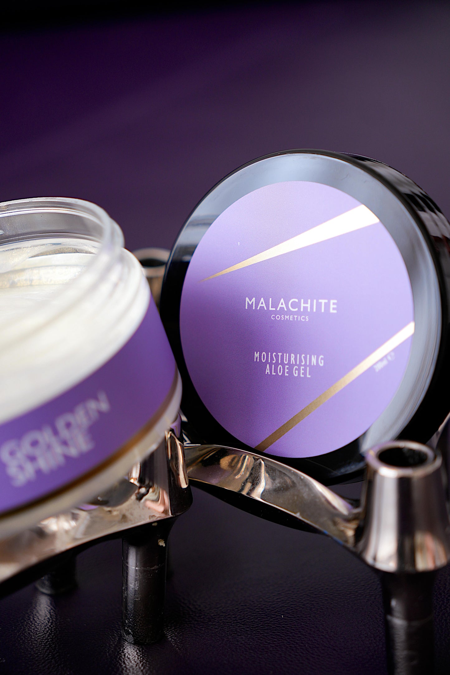 MALACHITE COSMETICS Moisturizing Aloe Gel GOLDEN SHINE 💜, 200 ml