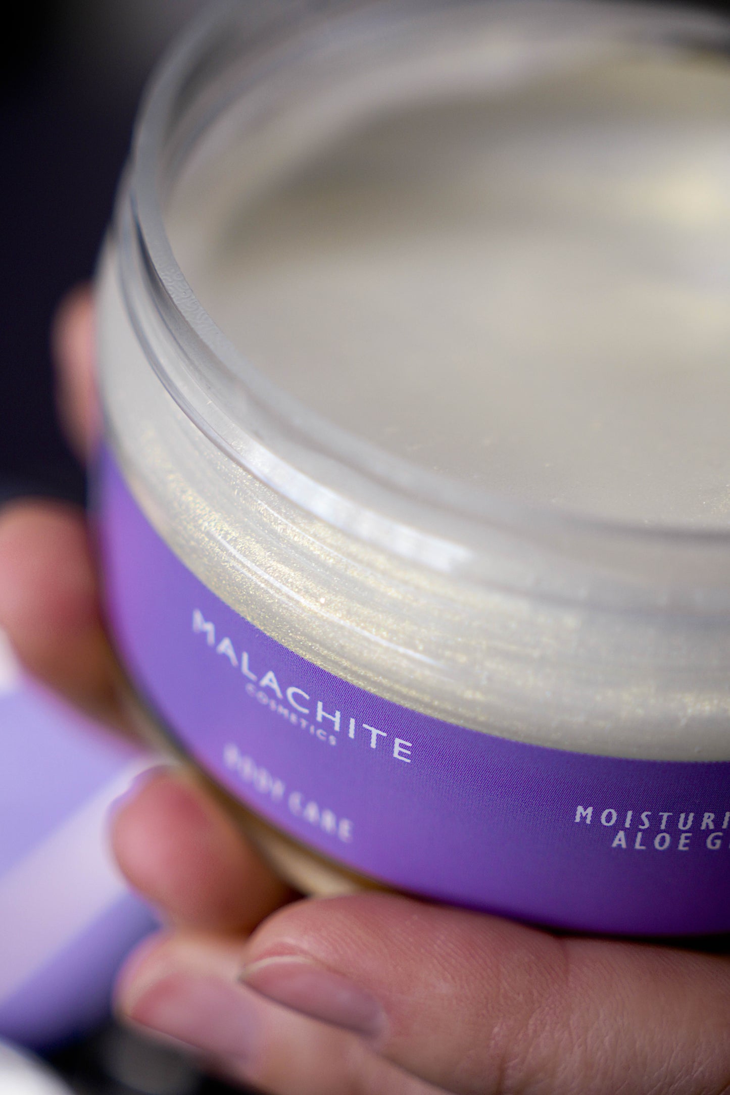 MALACHITE COSMETICS Moisturizing Aloe Gel GOLDEN SHINE 💜, 200 ml
