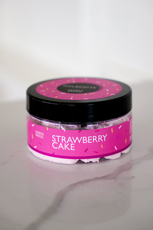 Dušo suflė “STRAWBERRY CAKE” MALACHITE COSMETICS, 150 g