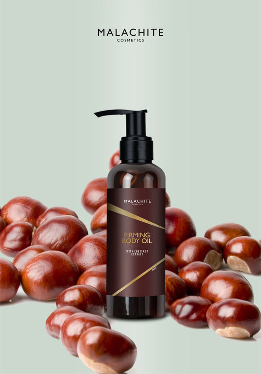 MALACHITE COSMETICS kūno aliejus su kaštono ekstraktu, 200 ml