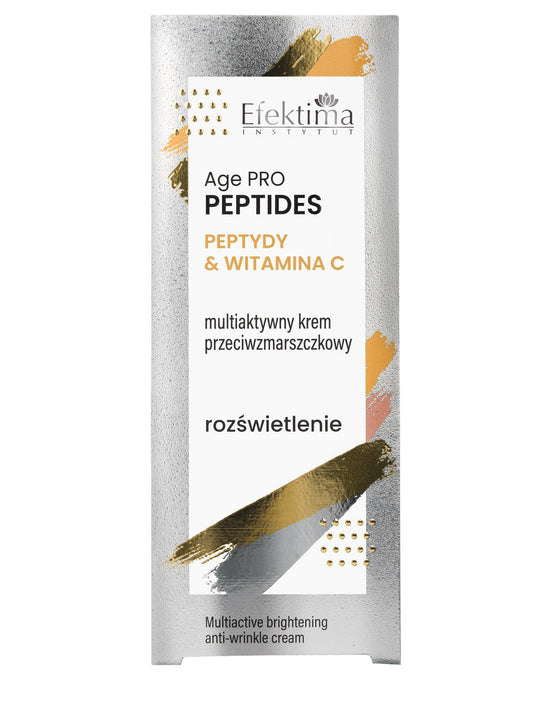 Veido kremas su peptidais ir vitaminu C – skaistinantis ir lyginantis