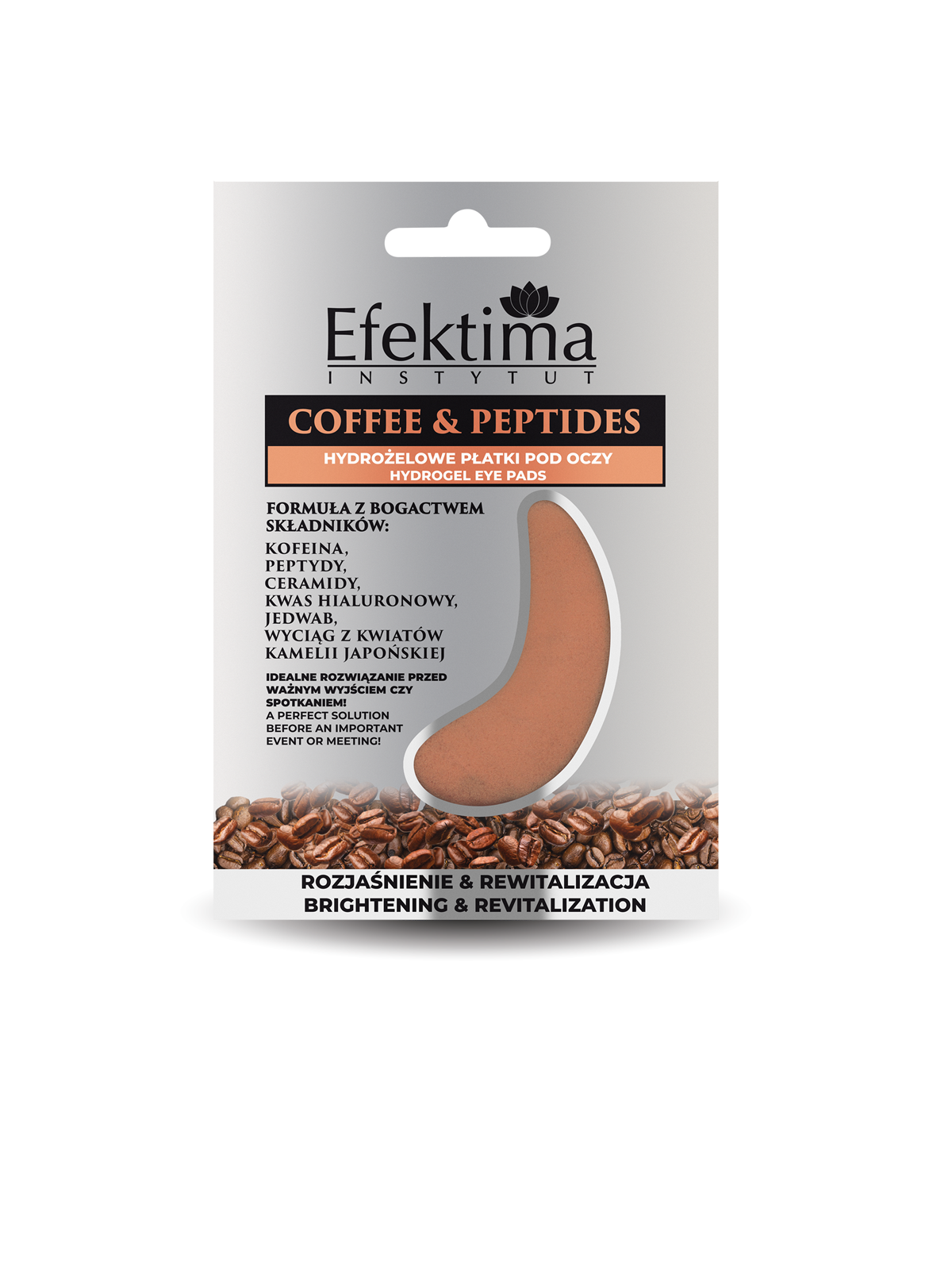 Coffee & Peptides Hydrogel Eye Mask – hidrogelinė paakių kaukė su kofeinu ir peptidais