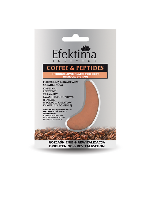 Coffee & Peptides Hydrogel Eye Mask – hidrogelinė paakių kaukė su kofeinu ir peptidais