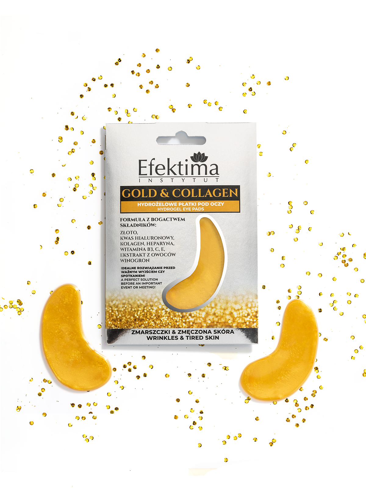 Gold & Collagen Hydrogel Eye Pads – hidrogelinės paakių pagalvėlės su auksu ir kolagenu