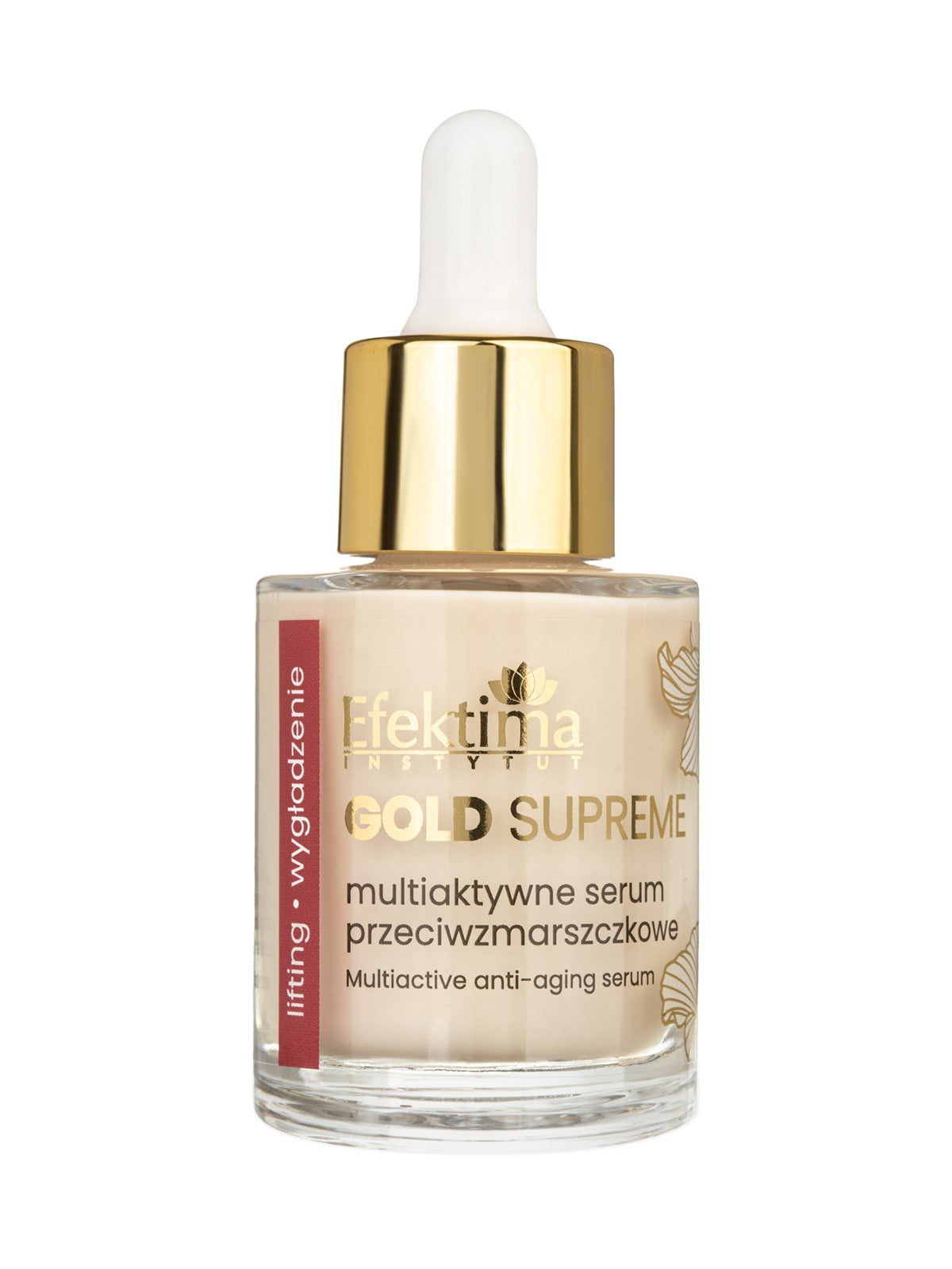EFEKTIMA GOLD SUPREME Jauninamasis serumas su 24K auksu, peptidais ir ceramidais, 30 ml