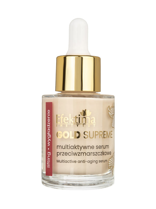 EFEKTIMA GOLD SUPREME Jauninamasis serumas su 24K auksu, peptidais ir ceramidais, 30 ml