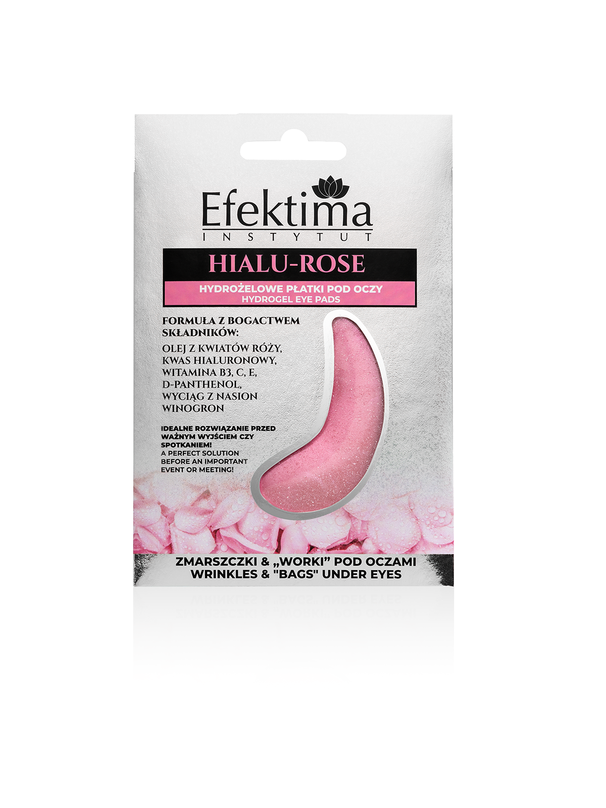 HIALU-ROSE Hydrogel — paakių kaukės, 1 vnt