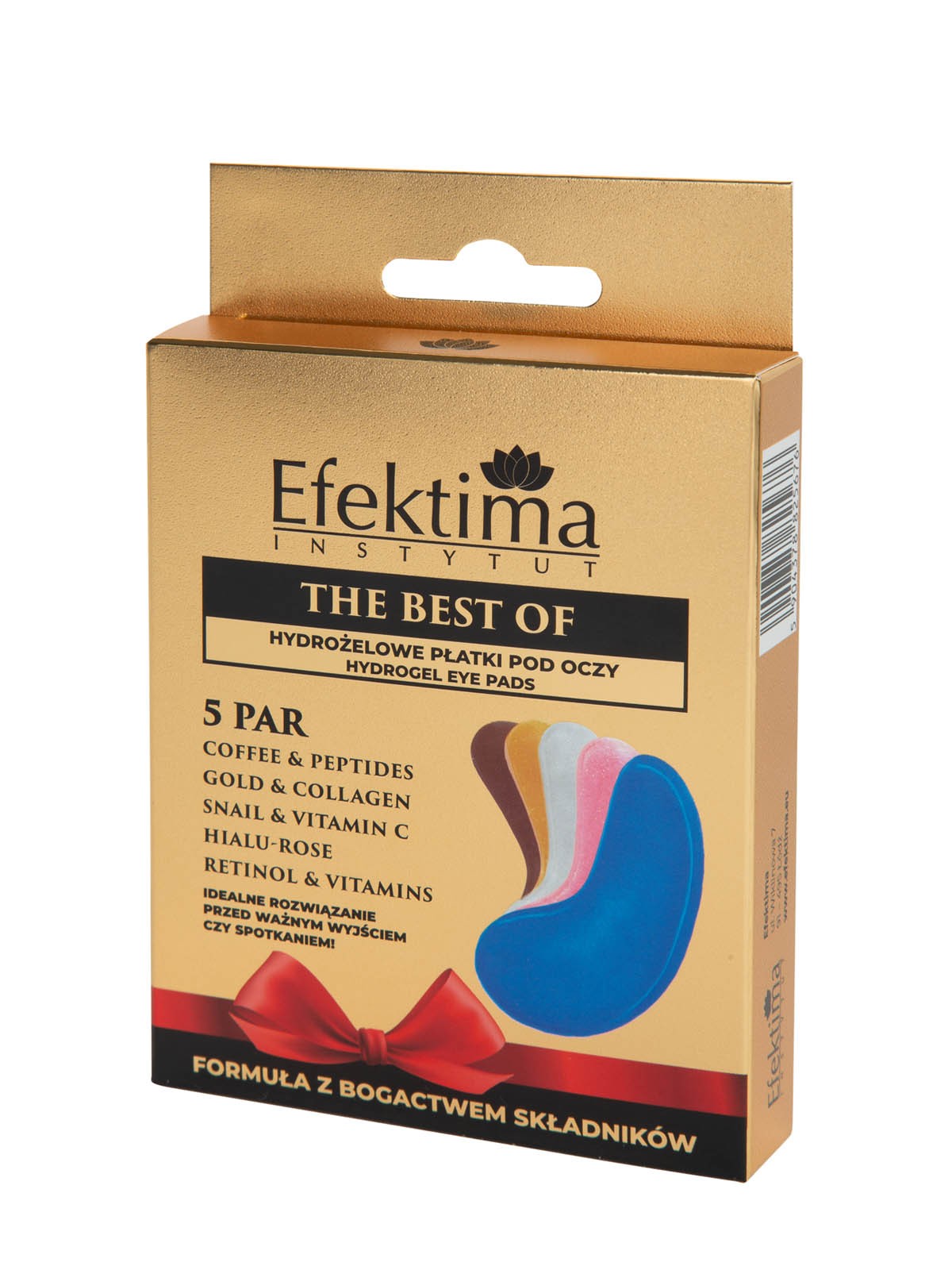 THE BEST OF HYDROGEL paakių kaukės, 5 vnt