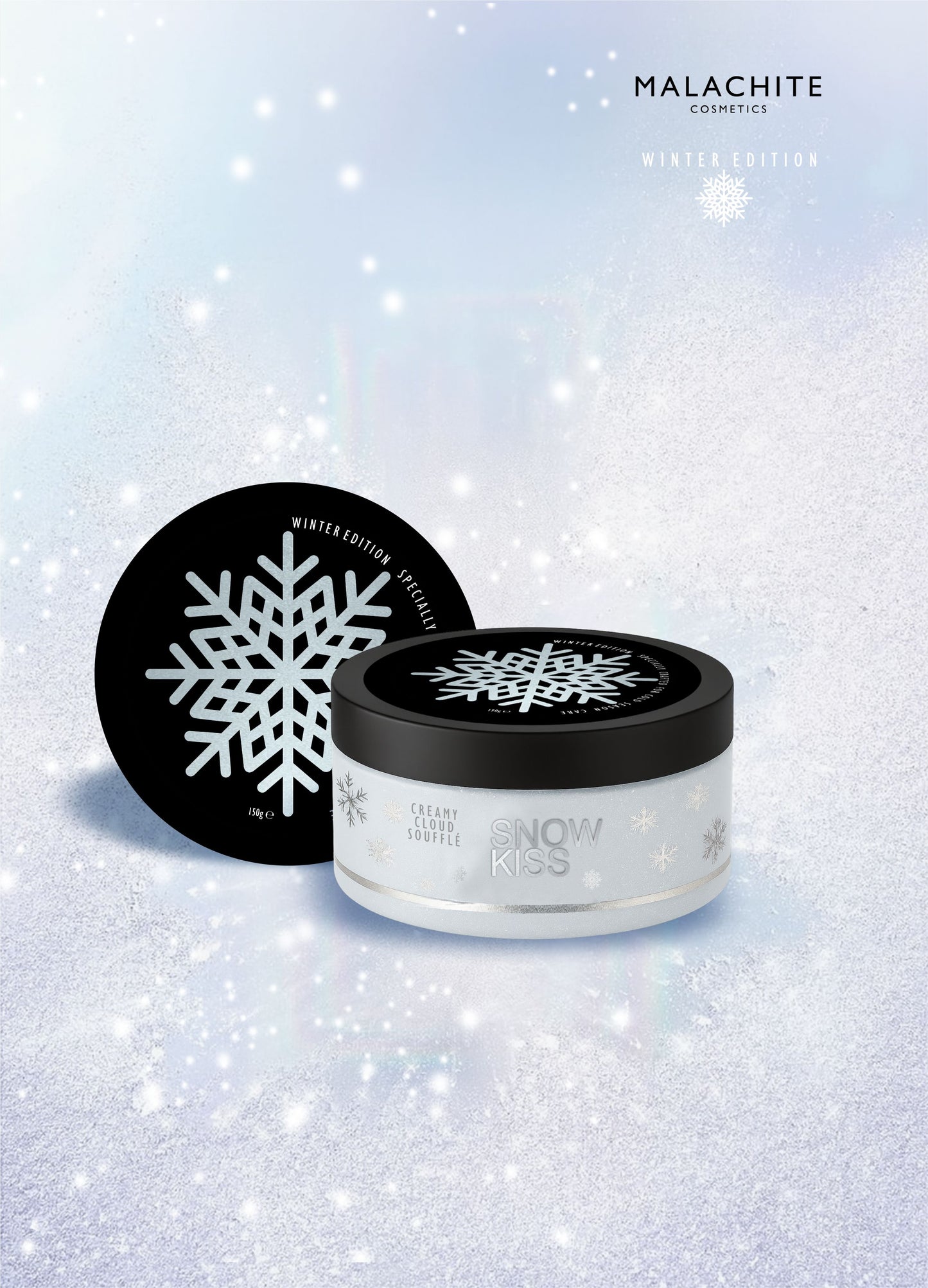 Kūno suflė-sviestas MALACHITE COSMETICS "Snow Kiss: Creamy Cloud", 150 ml